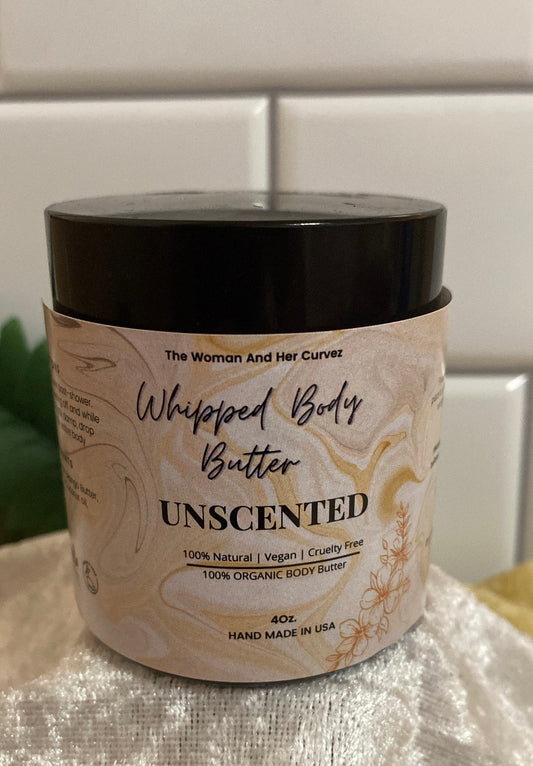 Unscented Whipped Body Butter 4oz.